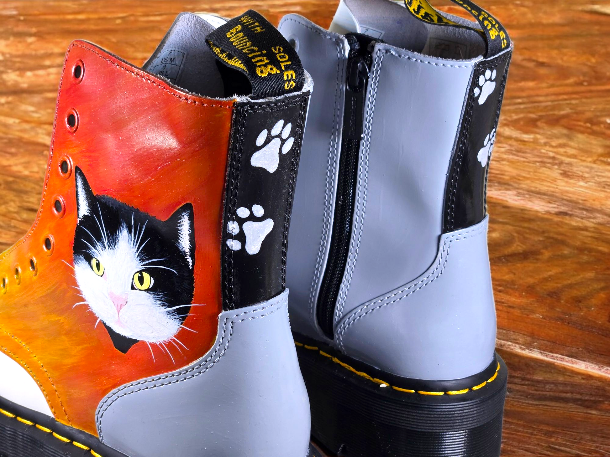 Custom Pet Portrait Boots – Wear Your Best Friend Wherever You Go