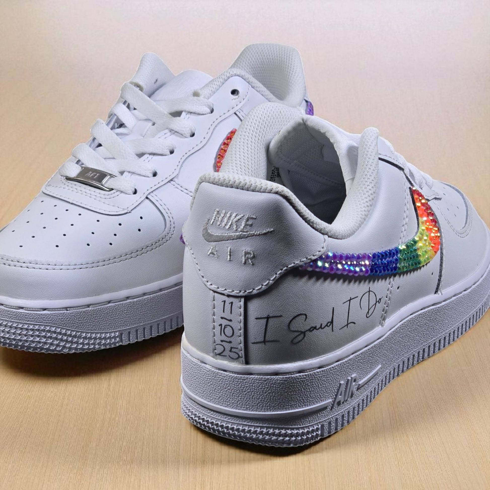Pride custom Nike Air Force 1's