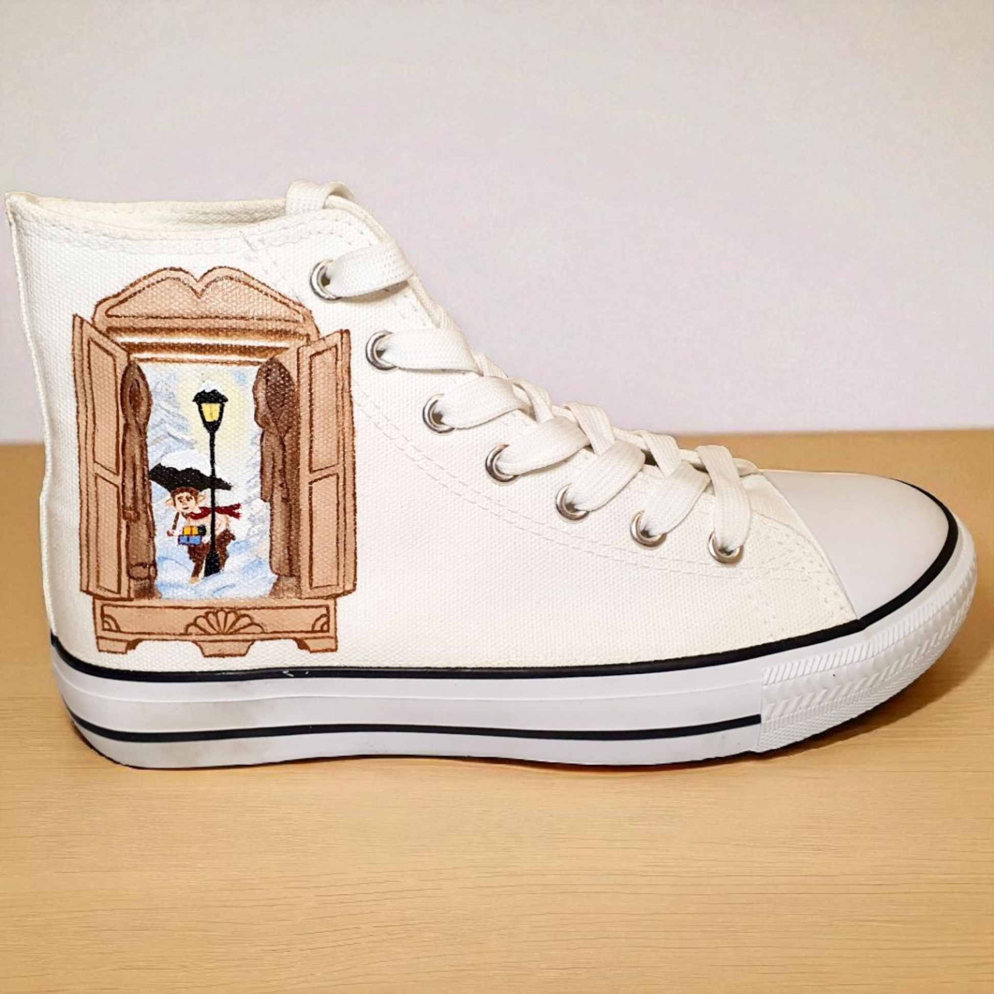 Hand-Painted Shoes – The Lion, The Witch and The Wardrobe Inspired Design
