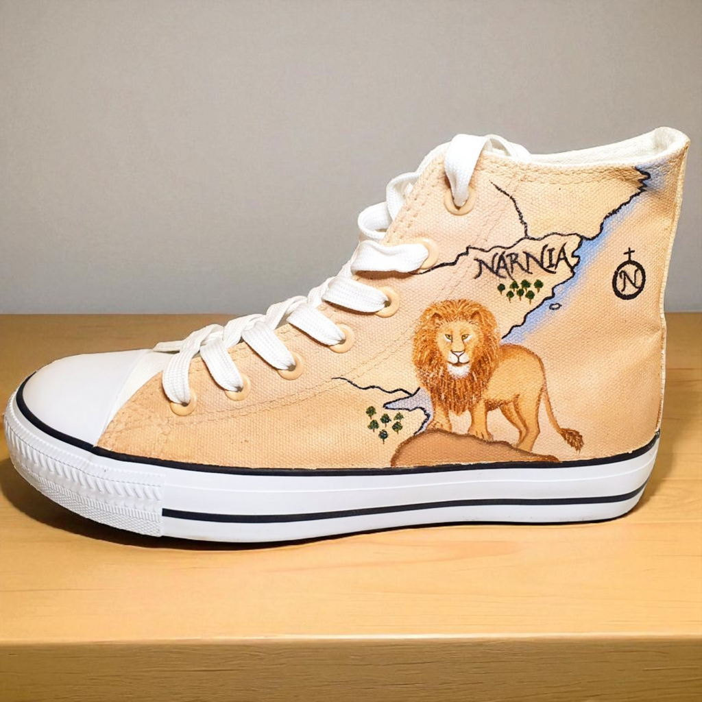Hand-Painted Shoes – The Lion, The Witch and The Wardrobe Inspired Design
