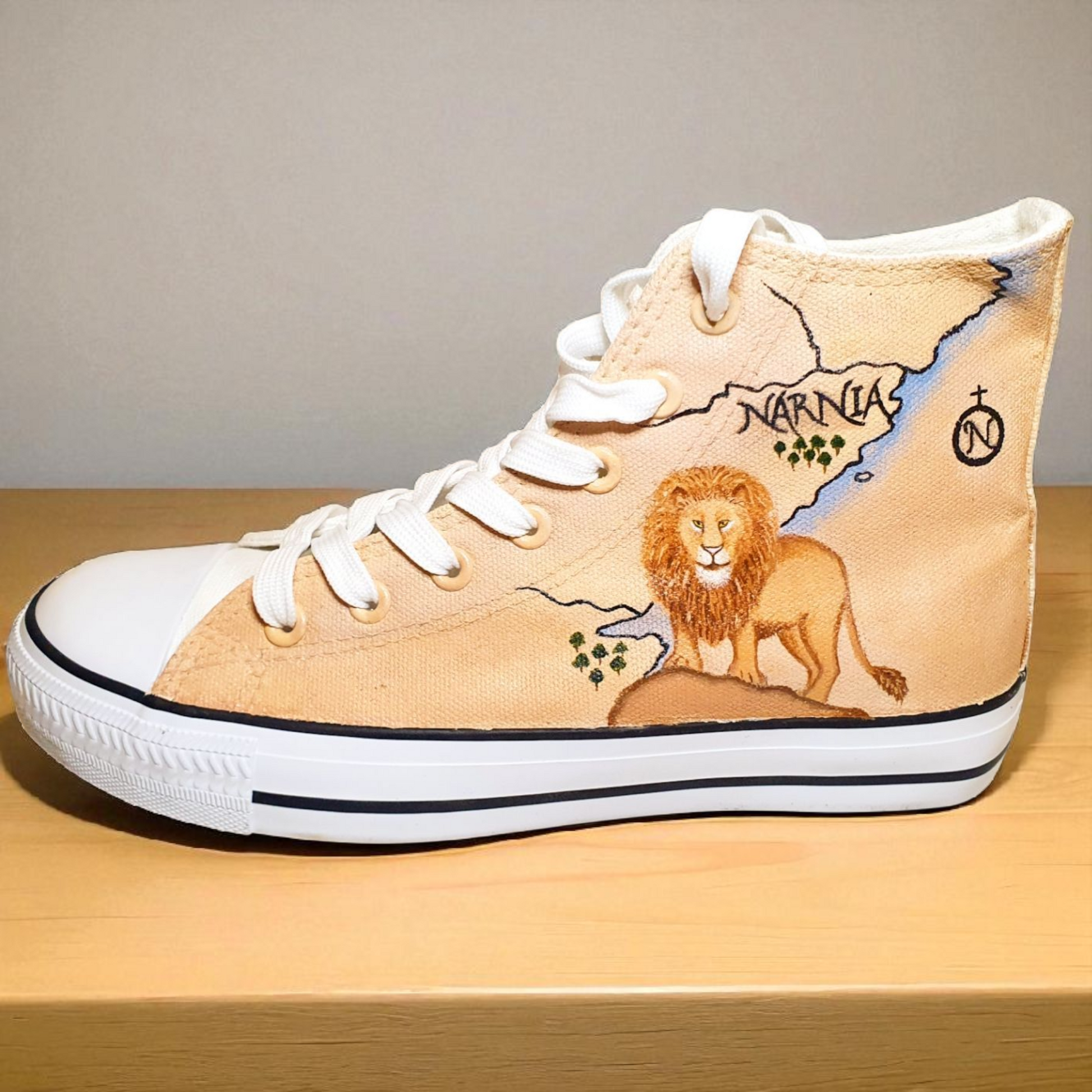 Hand-Painted Shoes – The Lion, The Witch and The Wardrobe Inspired Design