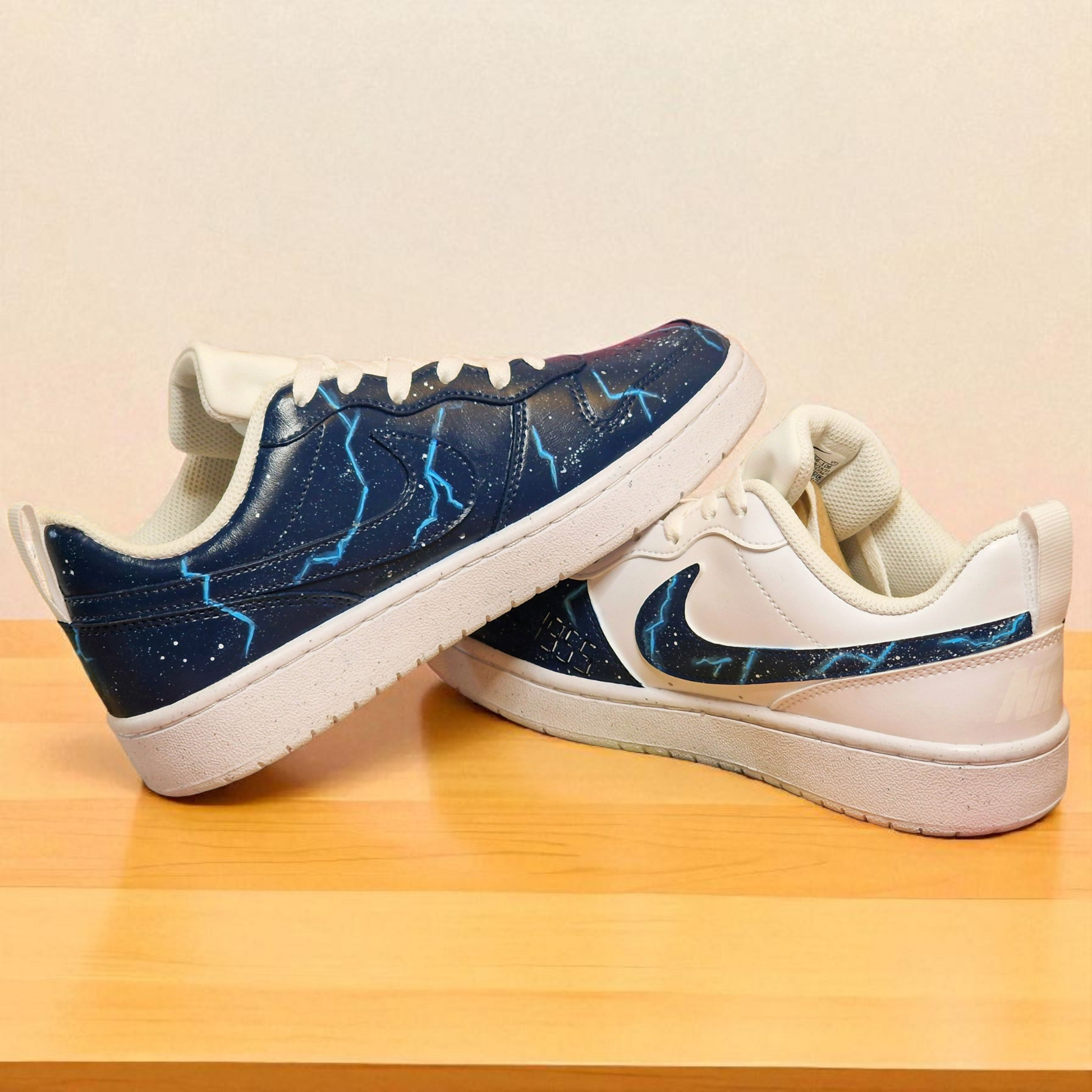 Back to the Future Custom Painted Nike Trainers – Limited Edition Handcrafted Sneakers