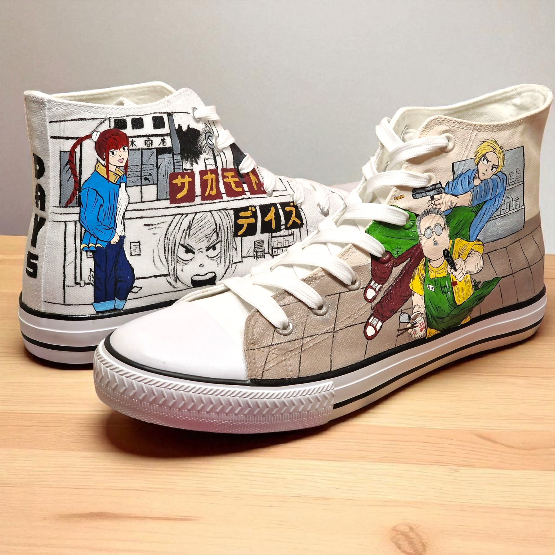 Custom Hand-Painted Anime Canvas Shoes | Unique Anime Sneakers for Fans & Cosplay