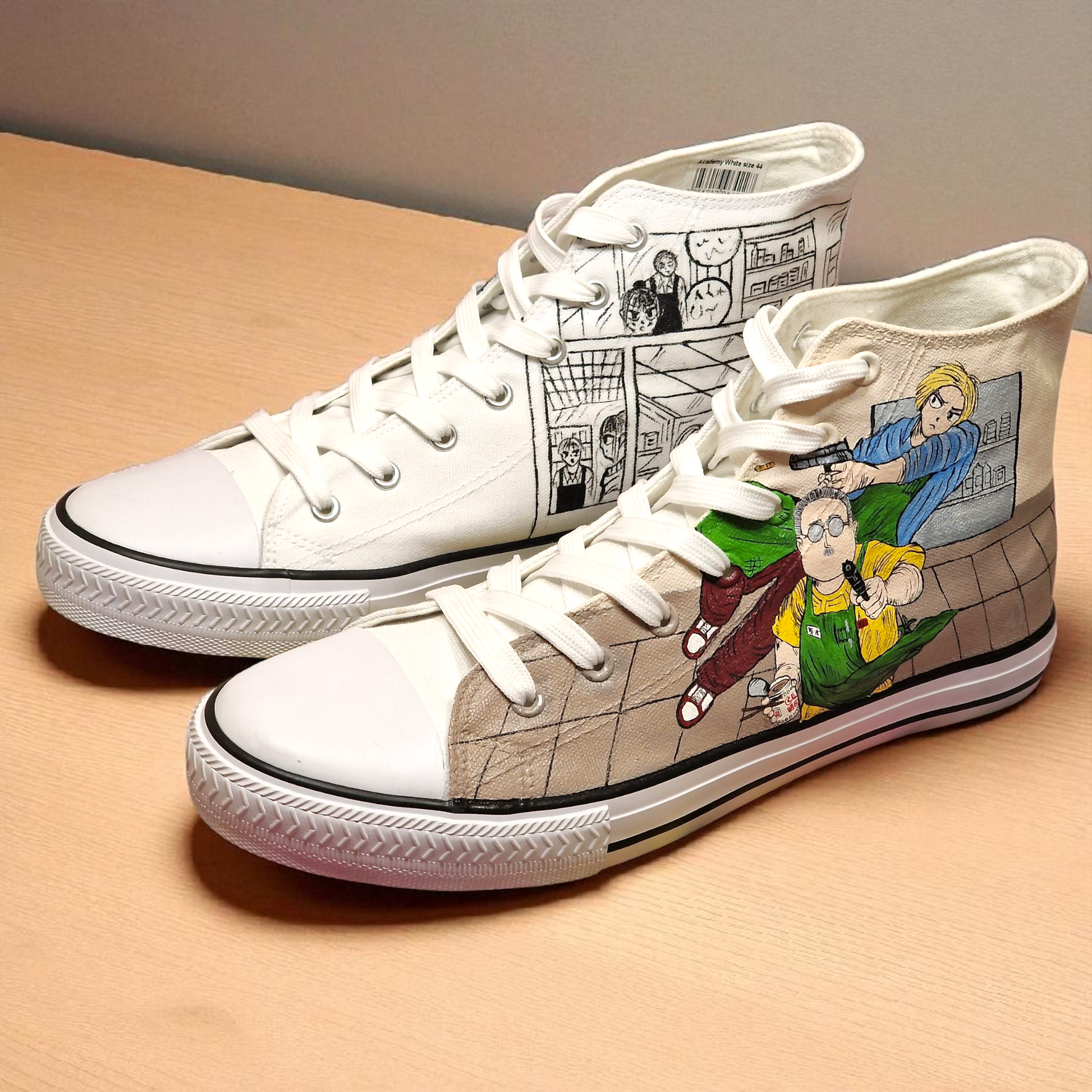 Custom Hand-Painted Anime Canvas Shoes | Unique Anime Sneakers for Fans & Cosplay