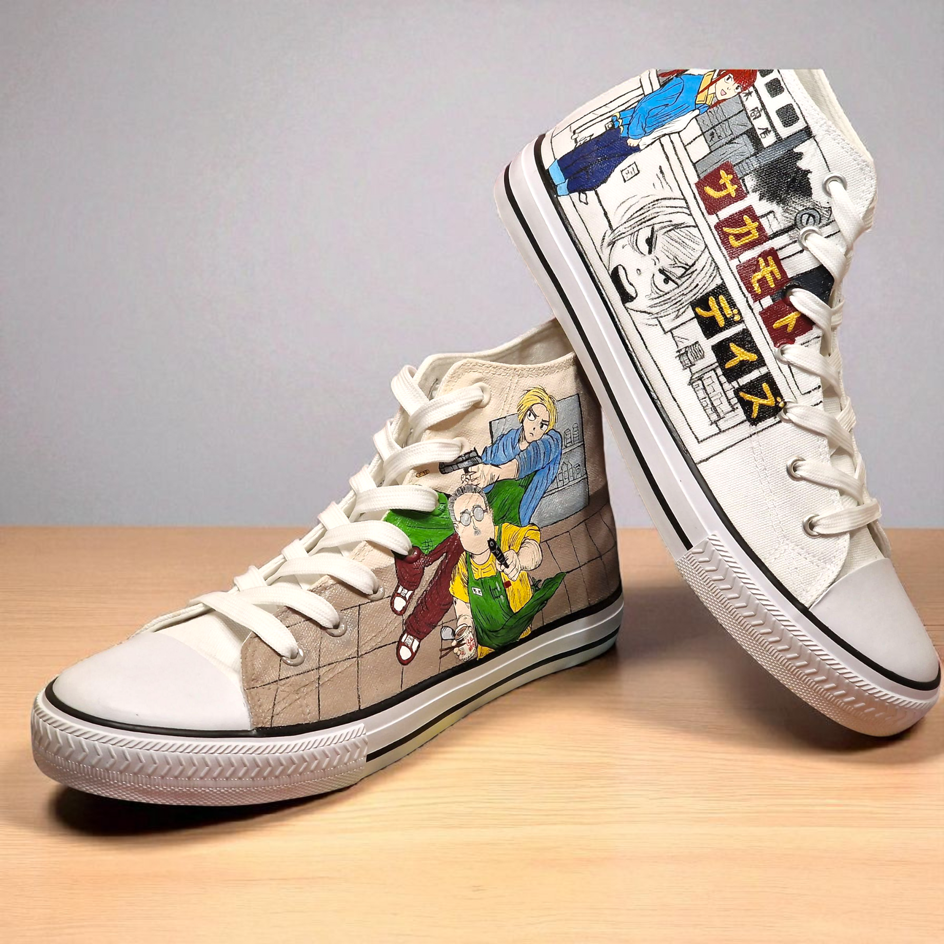 Custom Hand-Painted Anime Canvas Shoes | Unique Anime Sneakers for Fans & Cosplay