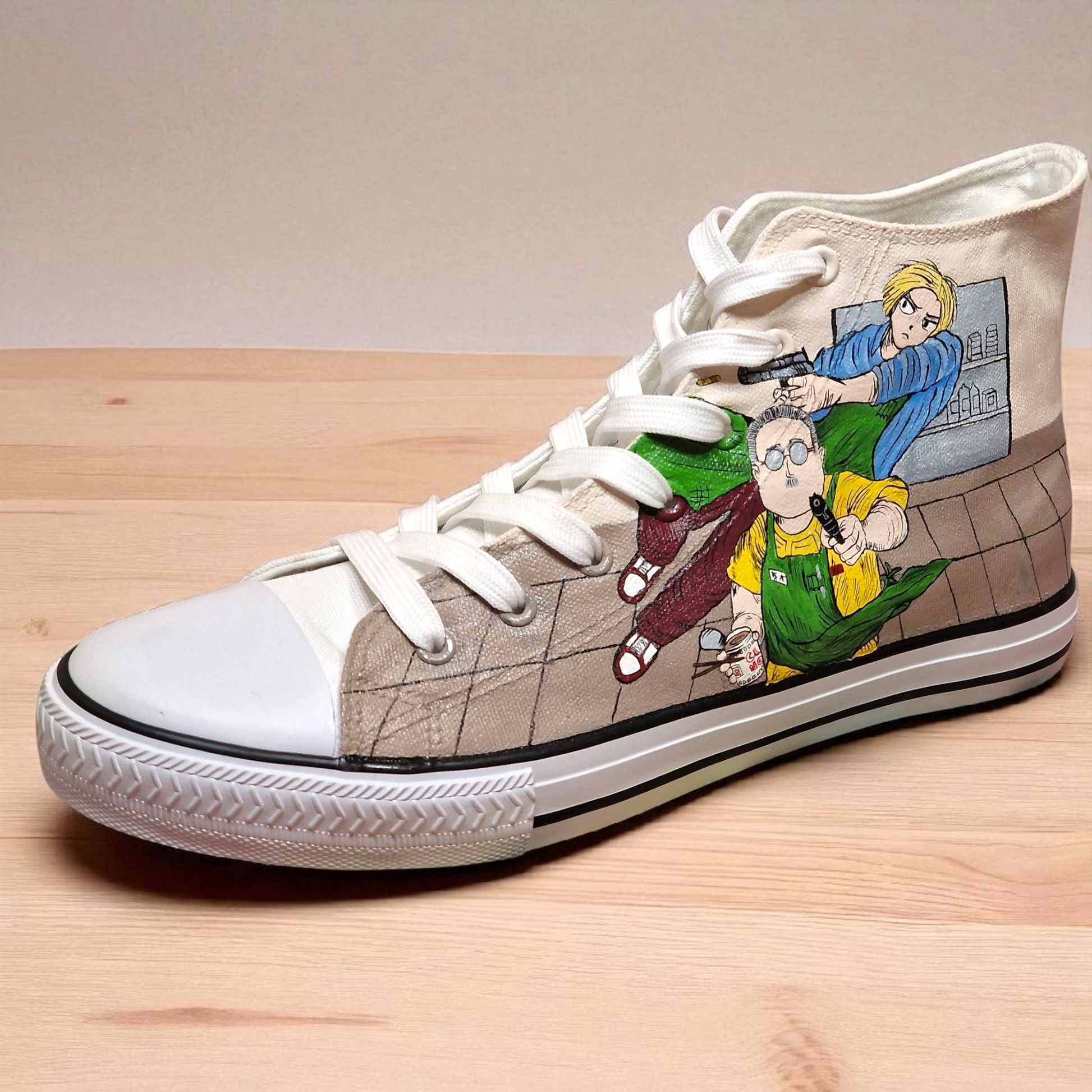 Custom Hand-Painted Anime Canvas Shoes | Unique Anime Sneakers for Fans & Cosplay