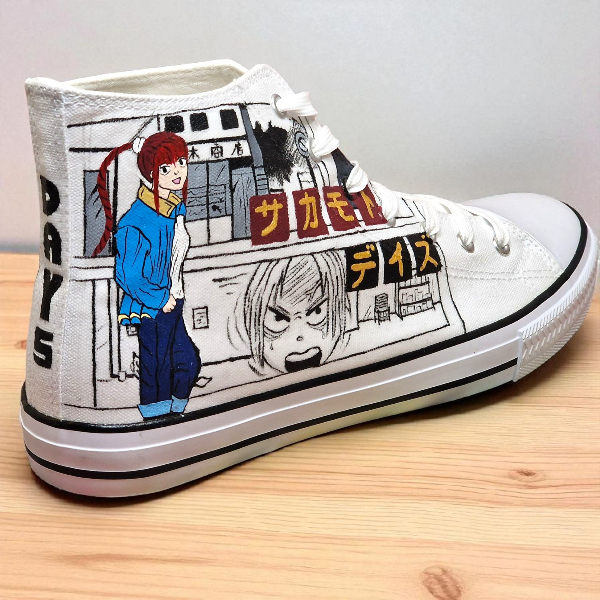 Custom Hand-Painted Anime Canvas Shoes | Unique Anime Sneakers for Fans & Cosplay