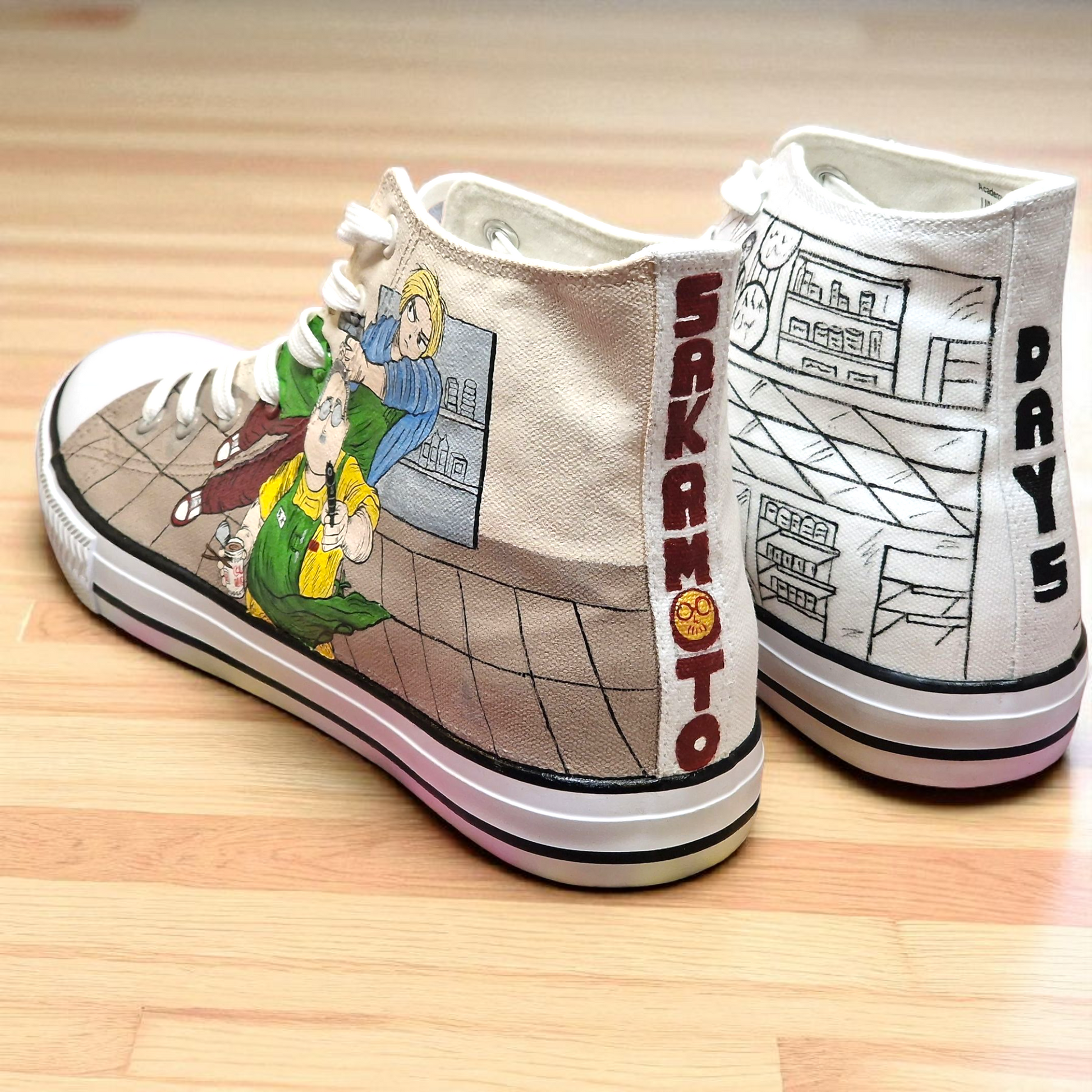 Custom Hand-Painted Anime Canvas Shoes | Unique Anime Sneakers for Fans & Cosplay