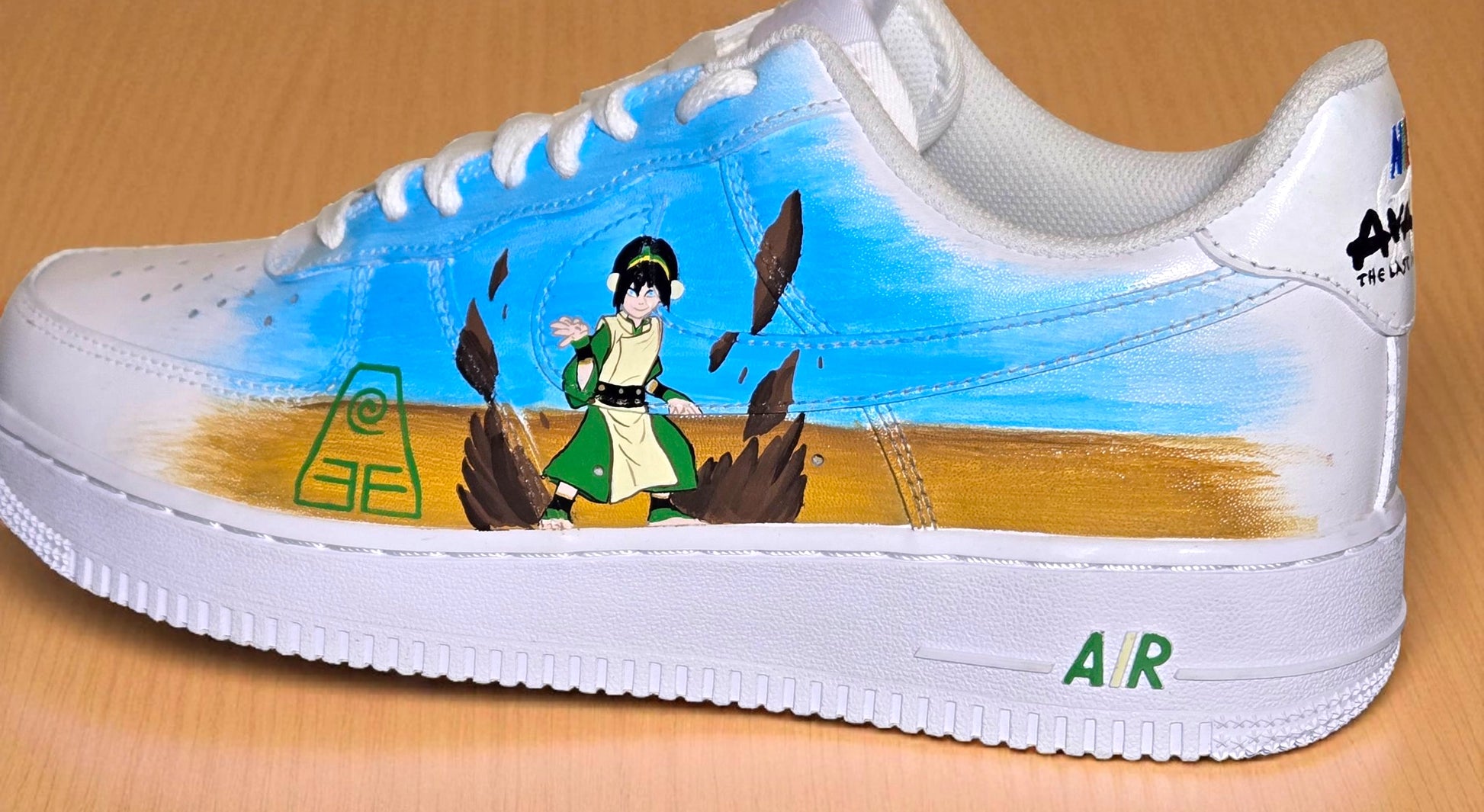 Custom Hand-Painted Nike Air Force 1 – Avatar Inspired Trainers