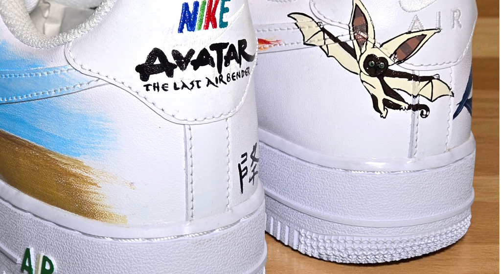 Custom Hand-Painted Nike Air Force 1 – Avatar Inspired Trainers