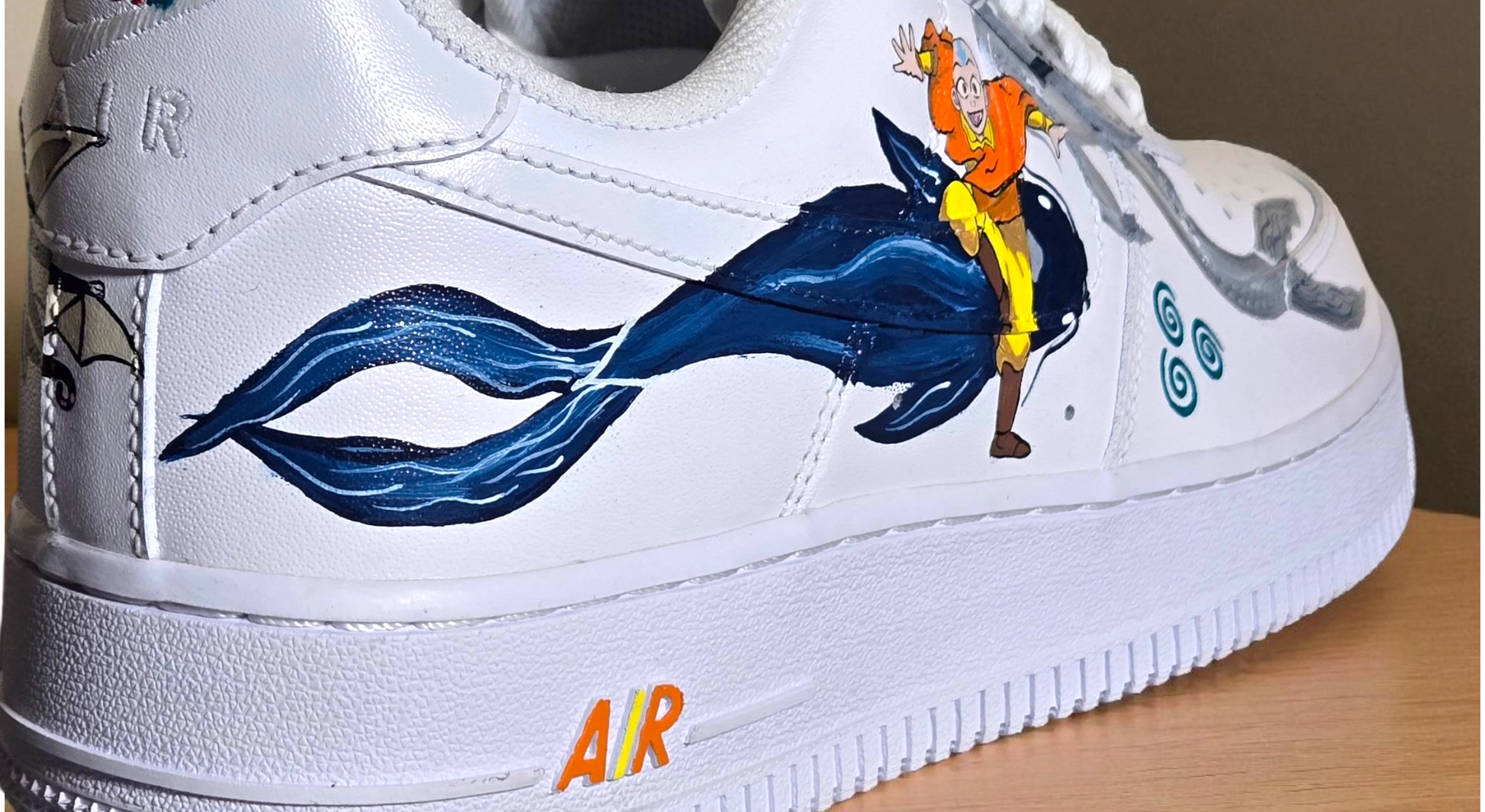 Custom Hand-Painted Nike Air Force 1 – Avatar Inspired Trainers
