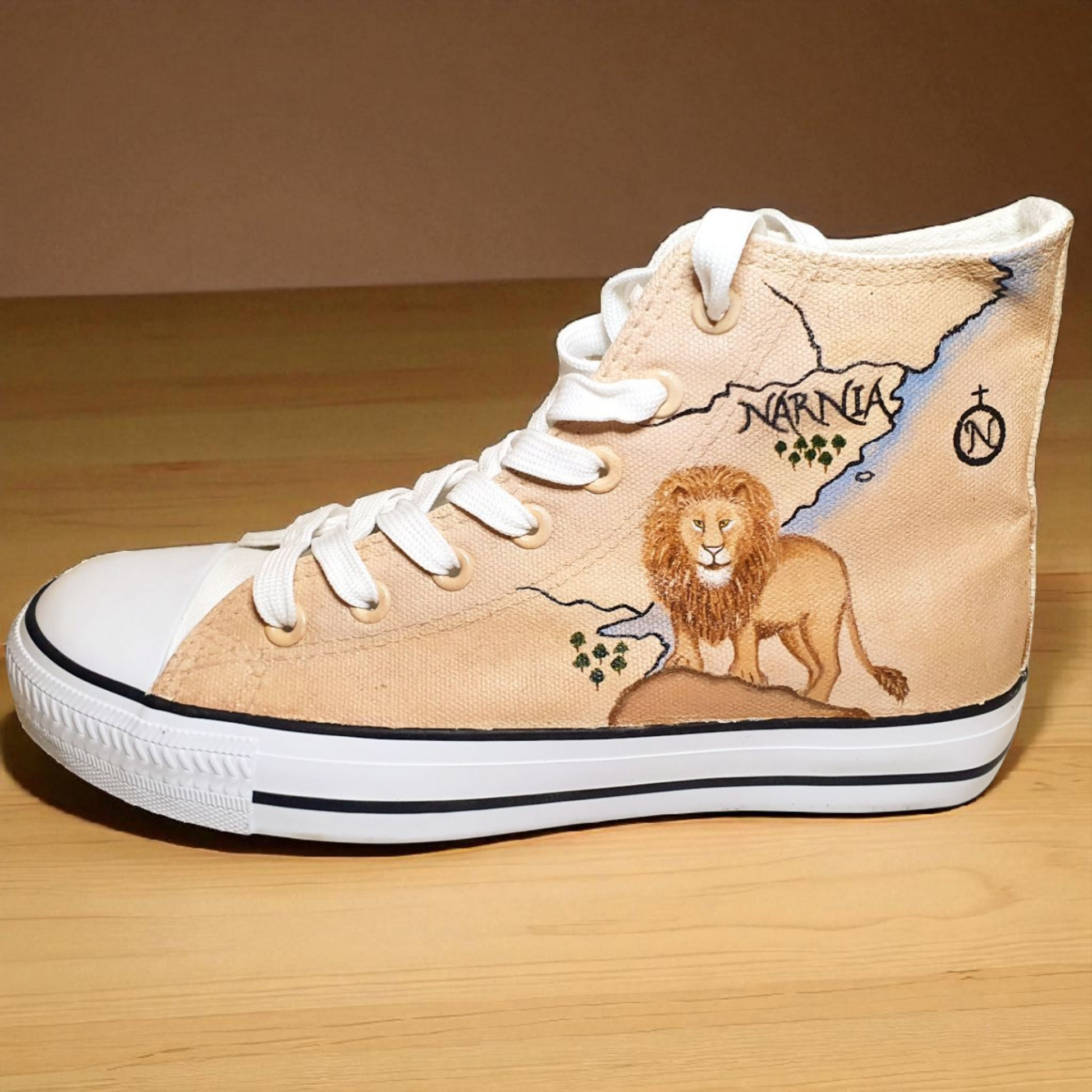 Hand-Painted Shoes – The Lion, The Witch and The Wardrobe Inspired Design