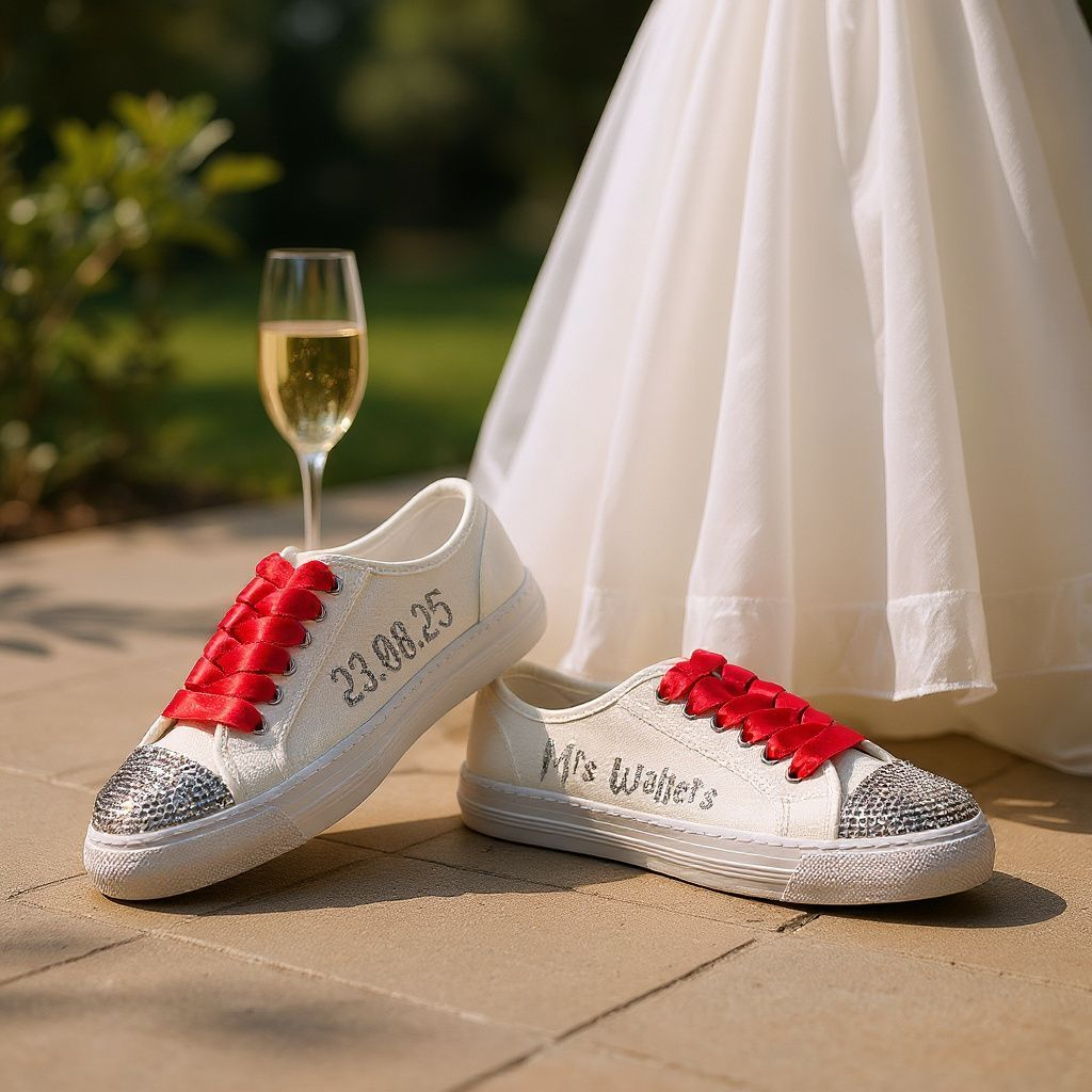 Custom Wedding Sneakers – Enchanted Bridal Shoes Inspired by Magic